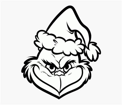 Free for commercial use High Quality Images. . Grinch clipart black and white